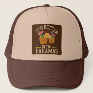 Urlaub ist besser in der Bahamas-Hutkreuzfahrt Truckerkappe
