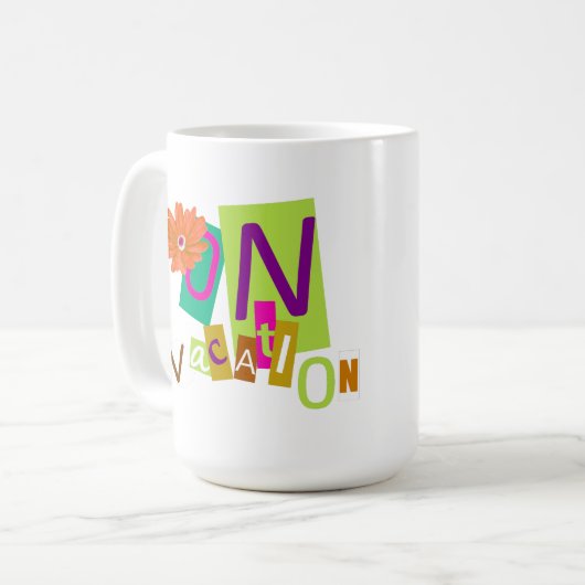 Urlaub Kaffeetasse (Vorderseite Links)