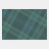 Urlaub kariert grün blauer Karo Weihnachten Geschenkpapier Set (Vorderseite 2)