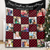 Urlaub Kariert Personalisiert Einzigartig 13 FotoC Fleecedecke