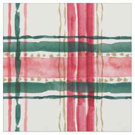 URLAUB KARIERT Red Green Stoff