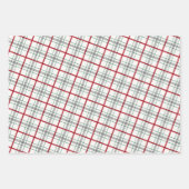 Urlaub kariert rot und grün geschenkpapier set (Vorderseite 2)