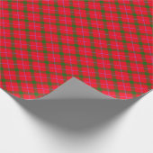 Urlaub Kariert / Tartan Geschenkpapier (Ecke)