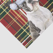 Urlaub Kariert Weihnachten Boston Terrier Dog Love Seidenpapier (Ausschnitt)