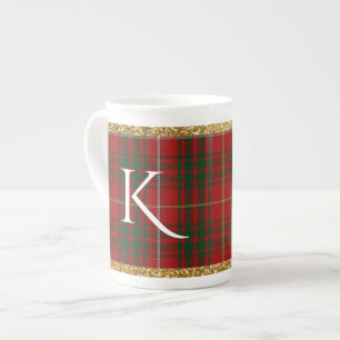 Urlaub Karierte Mit Monogramm China Tasse