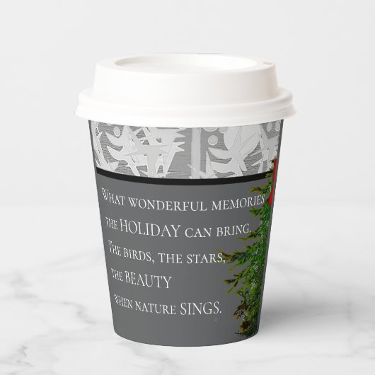 URLAUB klein Pappbecher (Vorderseite)