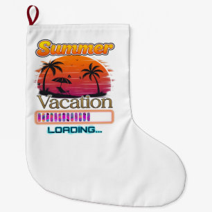 Urlaub Laden Sommer Sonnenuntergang Strand Großer Weihnachtsstrumpf