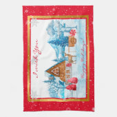 Urlaub Landschaft individuell gestalten Geschirrtuch (Vertikal)