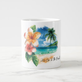 Urlaub, Lass Uns Zum Strand Gehen Jumbo-Tasse