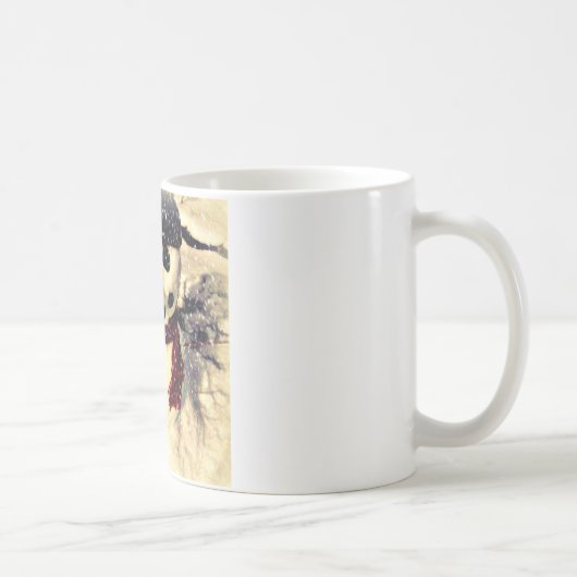 Urlaub lassen es schneebezaubernden Schneemann Kaffeetasse (Rechts)