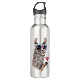 Urlaub Llama Edelstahlflasche