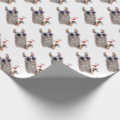 Urlaub Llama Geschenkpapier (Ecke)