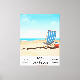 Urlaub machen leinwanddruck