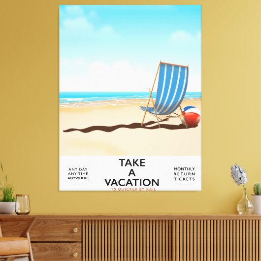 Urlaub machen leinwanddruck (Insitu (Wohnzimmer))