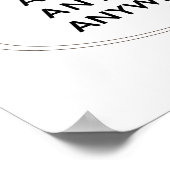 Urlaub machen poster (Ecke)