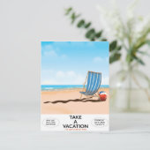 Urlaub machen postkarte (Stehend Vorderseite)