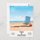 Urlaub machen postkarte (Vorne/Hinten)