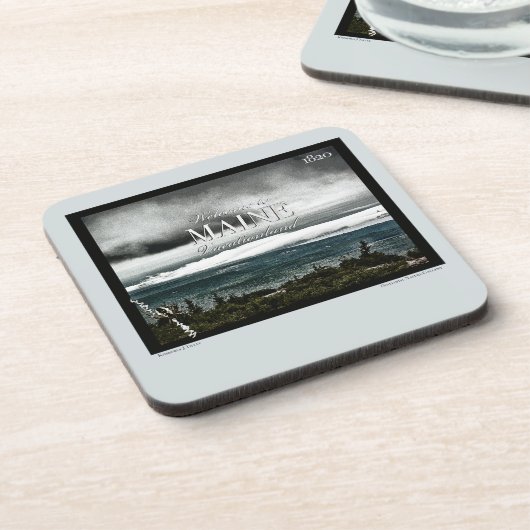 Urlaub, Maine Getränkeuntersetzer (Linke Seite)