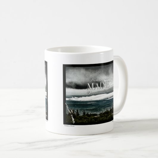 Urlaub, Maine Kaffeetasse (VorderseiteRechts)
