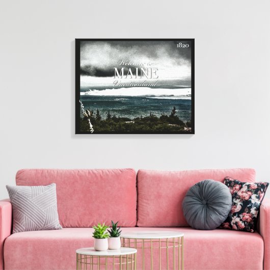 Urlaub, Maine Leinwanddruck (Insitu (Wohnzimmer))