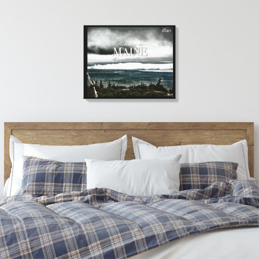 Urlaub, Maine Leinwanddruck (Insitu (Schlafzimmer))