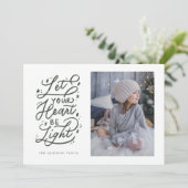 Urlaub mit 3 Foto zurück Feiertagskarte (Stehend Vorderseite)