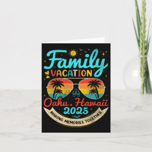 Urlaub mit der Familie auf Oahu im Stil vergangene Karte