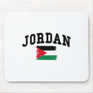 Urlaub mit der Landesflagge des Haschemitischen Kö Mousepad