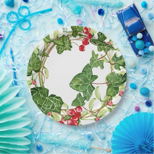 Urlaub mit Obst und Gemüse Pappteller (Party)