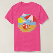 Urlaub mit Sand, Urlaub Reise T-Shirt (Design vorne)
