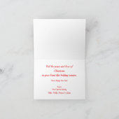 Urlaub mit zwei Katzen Feiertagskarte (Innenseite)