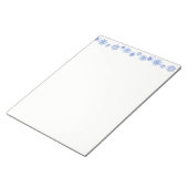 Urlaub Notepad-Blue Schneeflocken Notizblock (angewinkelt)