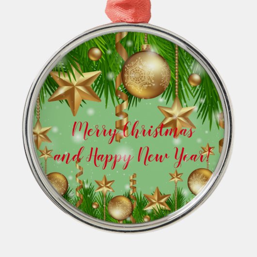 Urlaub Ornament Aus Metall (Vorne)