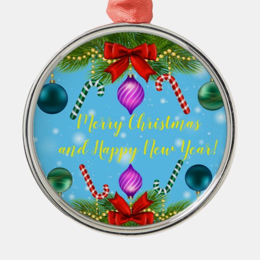 Urlaub Ornament Aus Metall (Vorne)