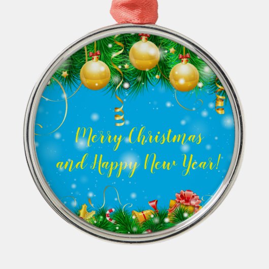 Urlaub Ornament Aus Metall (Vorne)