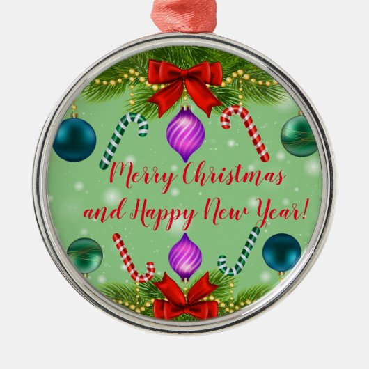 Urlaub Ornament Aus Metall (Vorne)