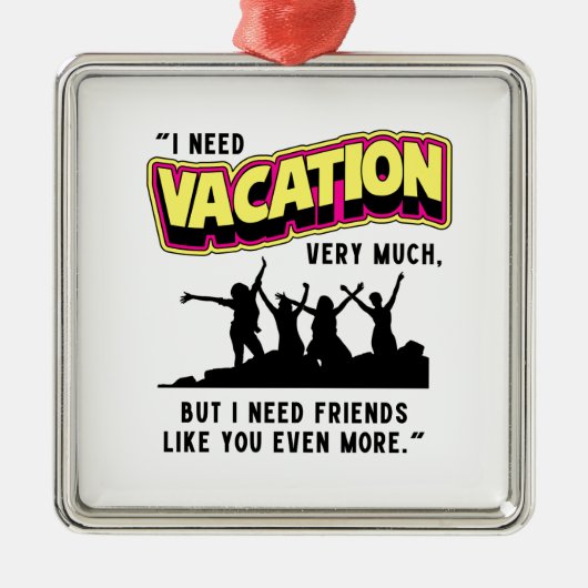 URLAUB ORNAMENT AUS METALL (Vorne)