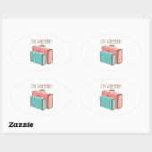 Urlaub Ovaler Aufkleber (Blatt)