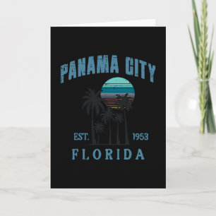 Urlaub Panama City Florida Est 1953 Sommer Männer Karte