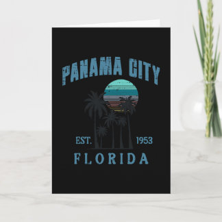 Urlaub Panama City Florida Est 1953 Sommer Männer Karte