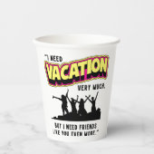 URLAUB PAPPBECHER (Vorderseite)