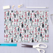 URLAUB PENGUIN PARTY SEIDENPAPIER (Handwerk)