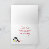 Urlaub Penguin Spaß Feiertagskarte (Innenseite)