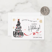 URLAUB PERSONALISIERTE FRIEDENSKARTEN MITTEILUNGSKARTE (Vorderseite/Rückseite Beispiel)