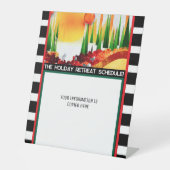 URLAUB PINE SOCKELSCHILD (Vorderseite)