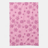URLAUB PINK GLITZER SEHEN SCHNEELAKEN GESCHIRRTUCH (Vertikal)