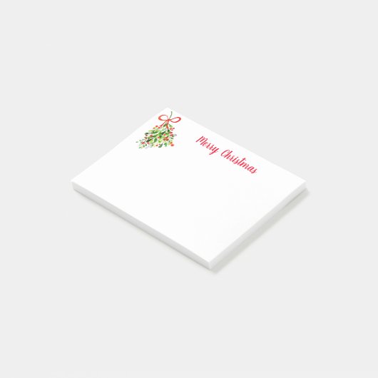 Urlaub Post-it-Notes-Mistletoe Post-it Klebezettel (angewinkelt)