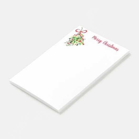 Urlaub Post-it-Notes-Mistletoe Post-it Klebezettel (angewinkelt)