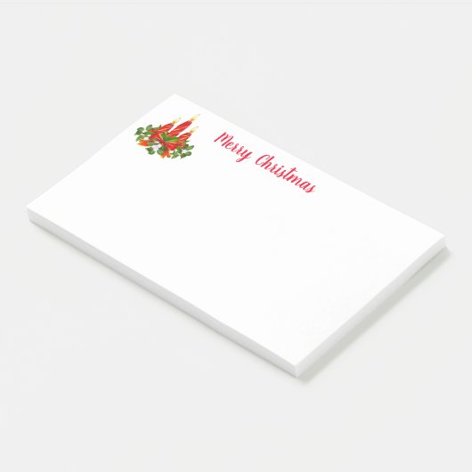 Urlaub Post-it-Notes-Mistletoe Post-it Klebezettel (angewinkelt)