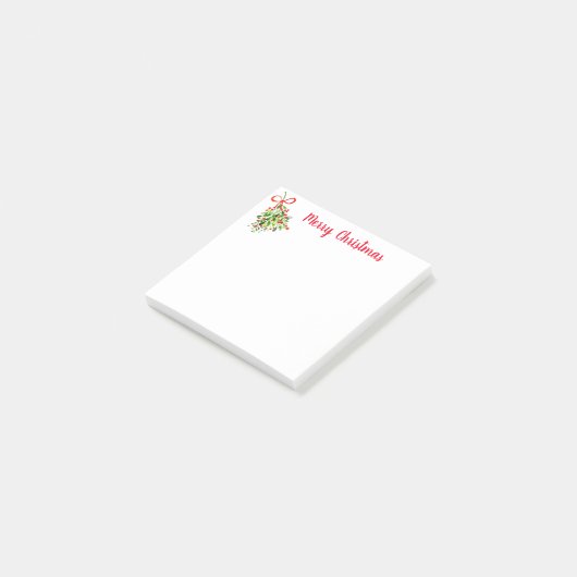 Urlaub Post-it-Notes-Mistletoe Post-it Klebezettel (angewinkelt)